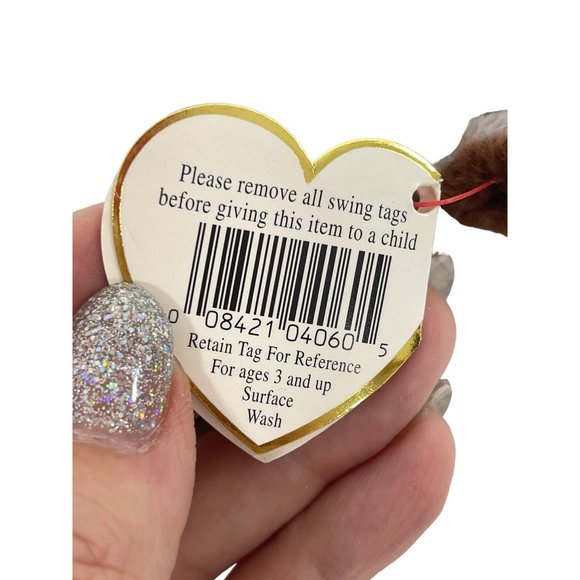 Spike the Rhinoceros Beanie Baby Vintage 1996 Retired Tush Tag Heart Tag in Case - Picture 15 of 17